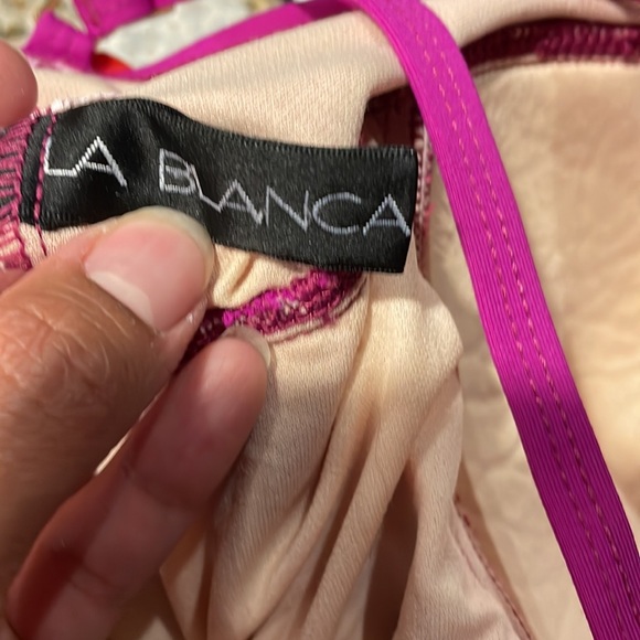 La Blanca Purple OnePiece Swimsuit - Picture 4 of 4